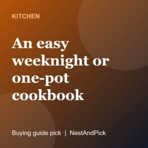 An easy weeknight or one-pot cookbook (NestAndPick product card)