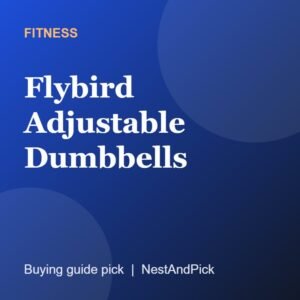 Flybird Adjustable Dumbbells (NestAndPick product card)