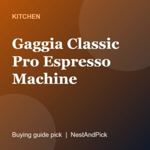 Gaggia Classic Pro Espresso Machine (NestAndPick product card)