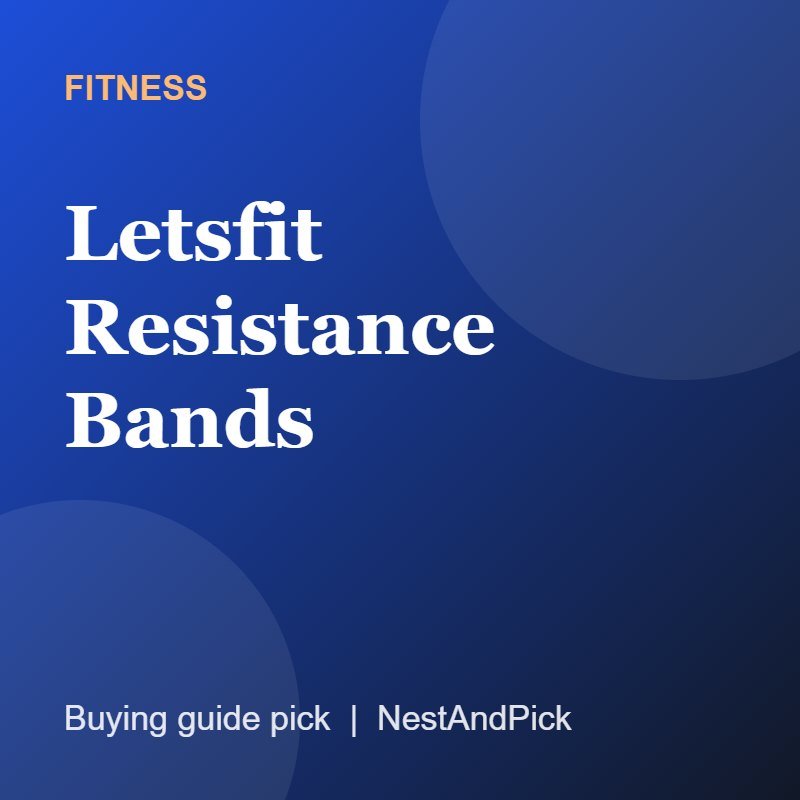 Letsfit Resistance Bands (NestAndPick product card)
