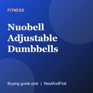 Nuobell Adjustable Dumbbells (NestAndPick product card)