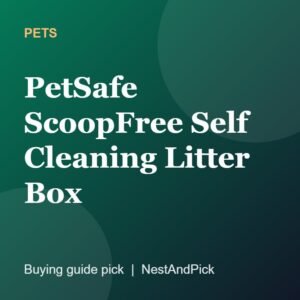 PetSafe ScoopFree Self Cleaning Litter Box (NestAndPick product card)