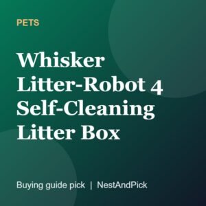 Whisker Litter-Robot 4 Self-Cleaning Litter Box (NestAndPick product card)